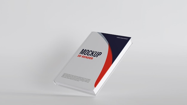 Mockup di libro con copertina rigida 3d