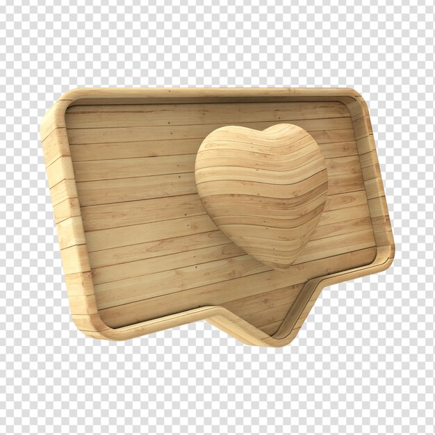 3D Hart houten