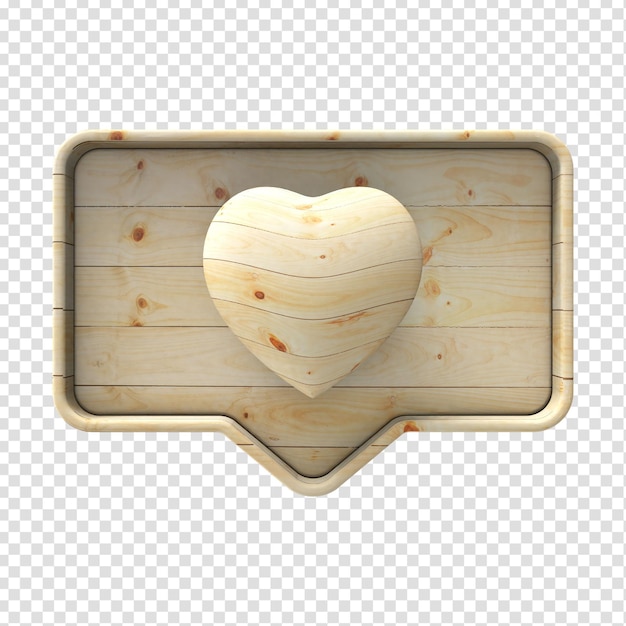 3D Hart houten