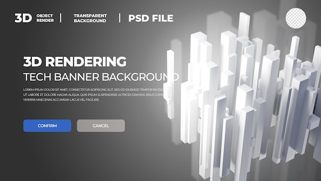 3d hd рендеринг технический шаблон обложки плаката psd слоистый