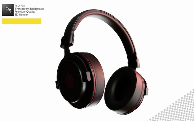 3d headphone design for product mockup