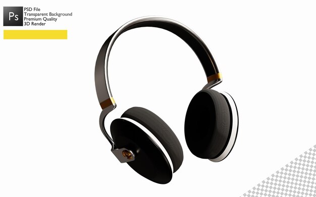 3d headphone design for product mockup