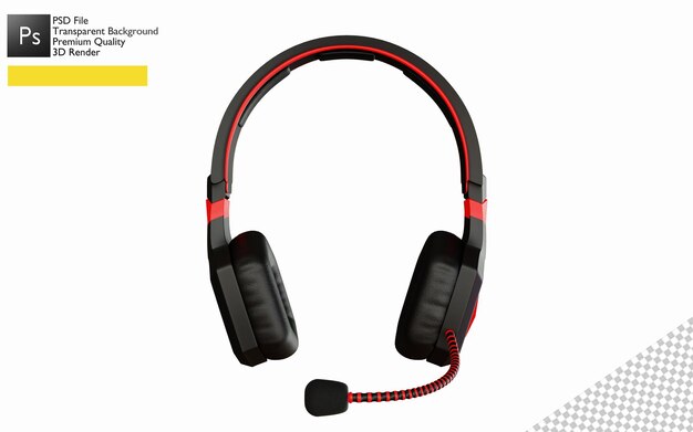 3d headphone design for product mockup