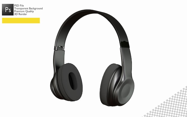 3d headphone design for product mockup