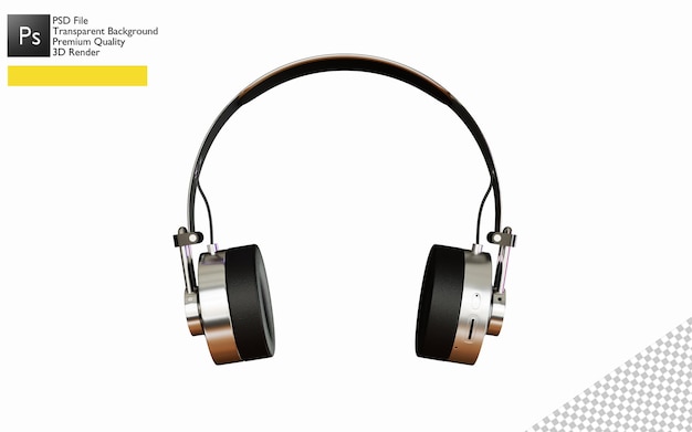 3d headphone design for product mockup