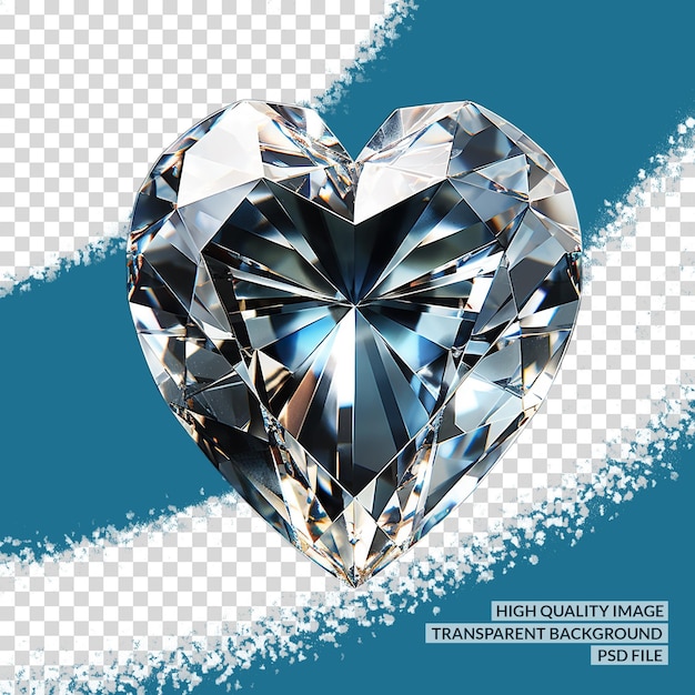 PSD 3d heart icon 3d png clipart transparent isolated background