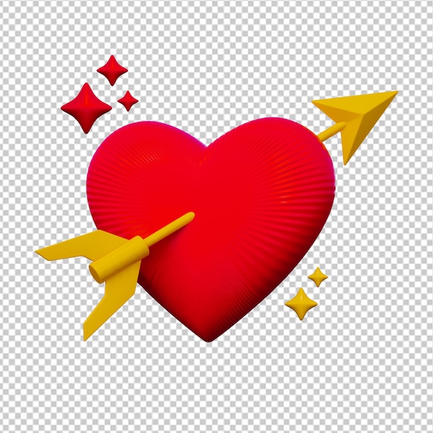 PSD 3d heart icon