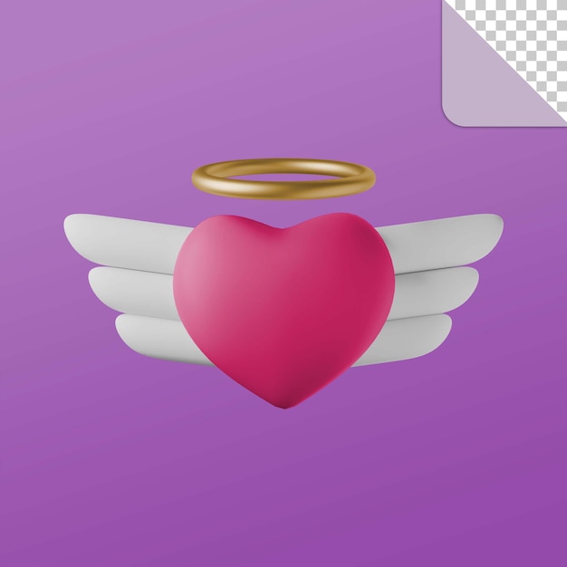 Icona del cuore 3d