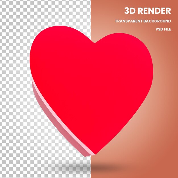 3D Heart Shaped Boxes Render Valentijnsdag elementen