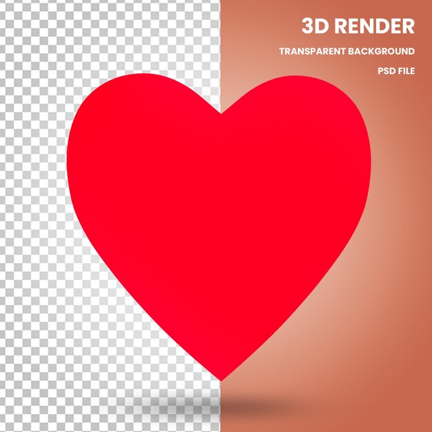 PSD 3d heart shaped boxes render valentijnsdag elementen