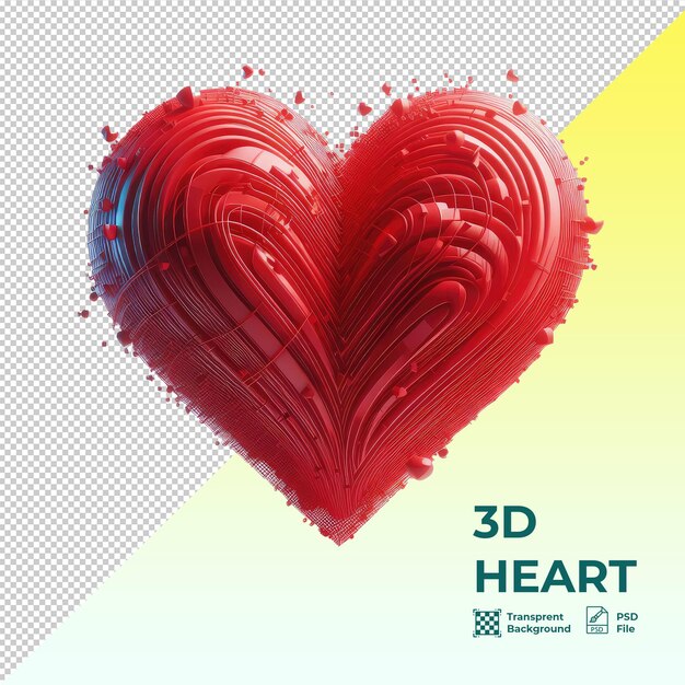 3d-сердце