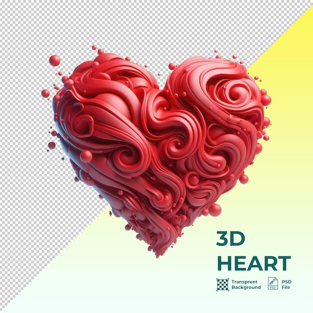 PSD cuore 3d