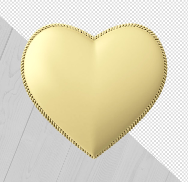 PSD 3d hearts isolated on a white background