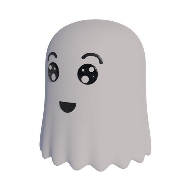 PSD 3d hehe ghost white icon