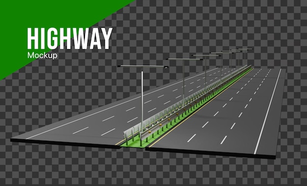 3d highway road mockup road background