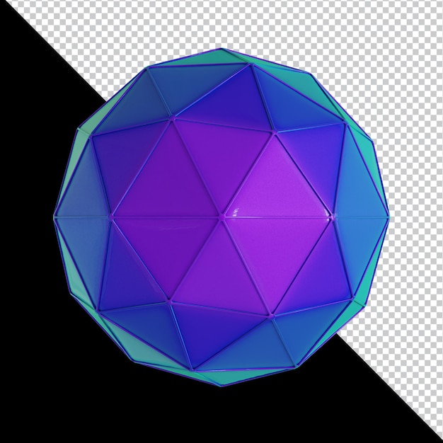 3d holograficzny kształt geometryczny kolorowy materiał na białym tle