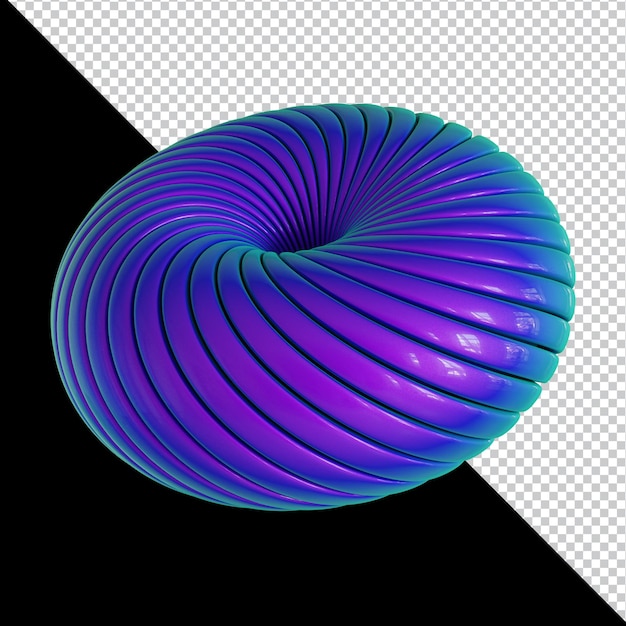 3d holografisch geometrisch geïsoleerd vorm kleurrijk materieel ontwerp