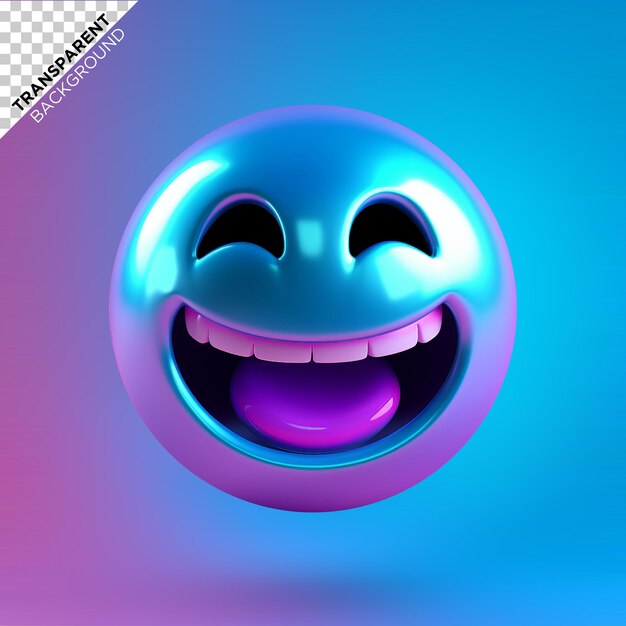 Joyful Emoji 3D Icon download in PNG, OBJ or Blend format