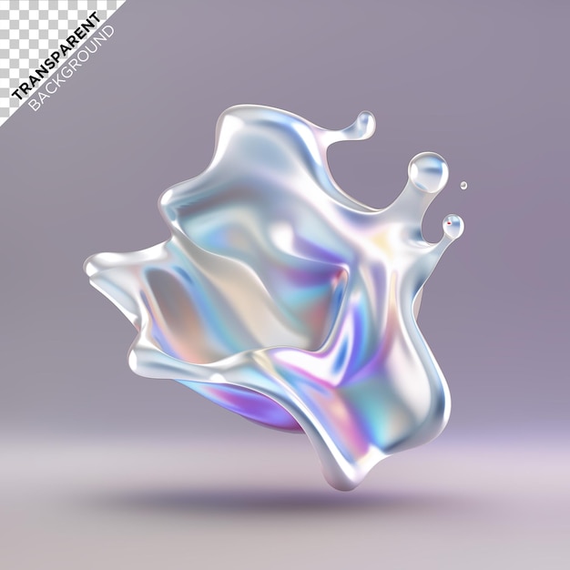 PSD forma liquida olografica 3d
