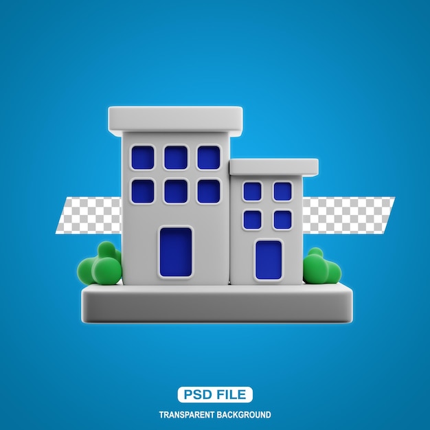 PSD 3d home icon illustration