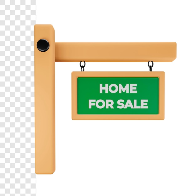 PSD 3d home for sale banner