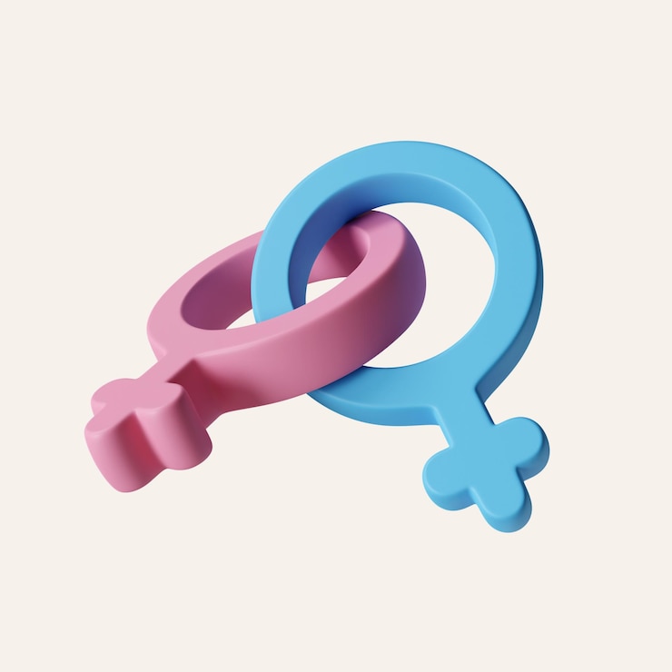 PSD 3d homoseksualna orientacja znak dwa kobiece symbole skrzyżowane izolowane na białym ikonie miesiąca dumy lgbt izolowany na białym tle ilustracja renderingu 3d ścieżka wycięcia