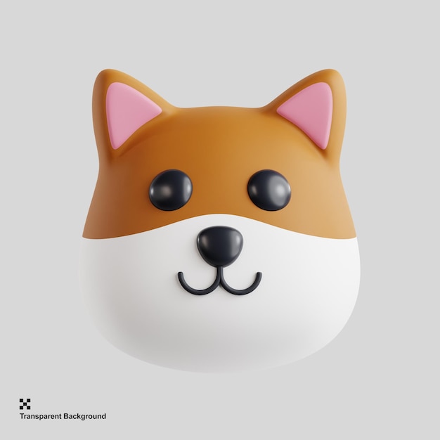 3D hond illustratie