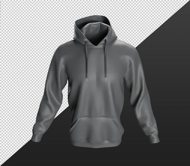 3D Hoodie T-shirt Sjabloon voor Mockup