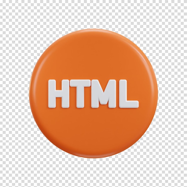PSD 3d html icon symbols of software language
