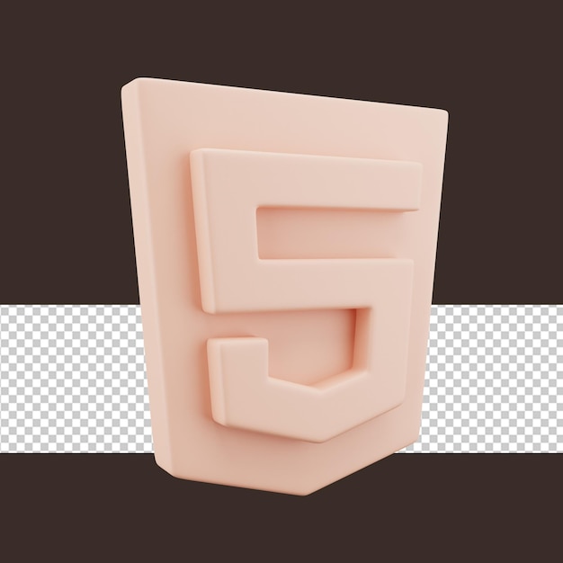 PSD 3d html matte logo stylish render