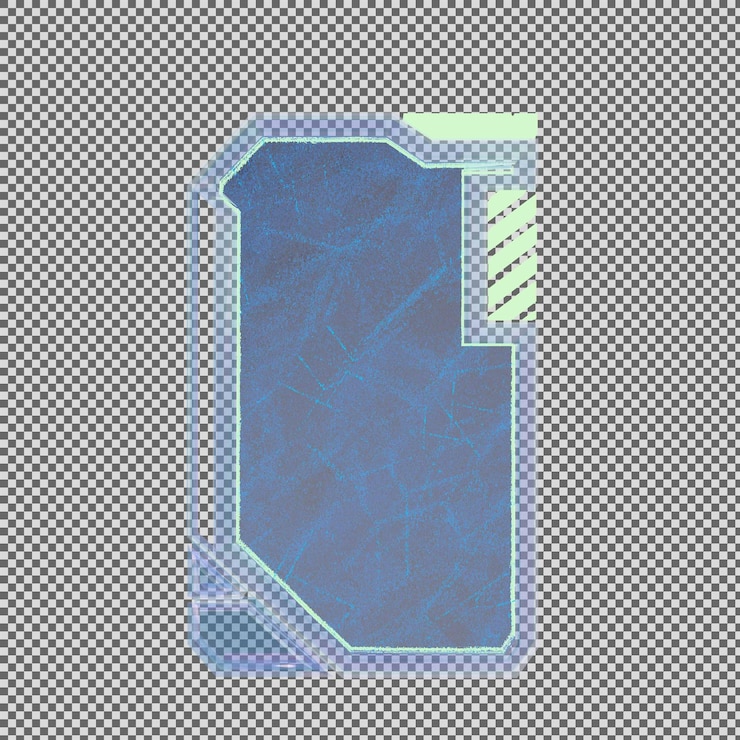 PSD 3d холограмма текстового коробки элемент