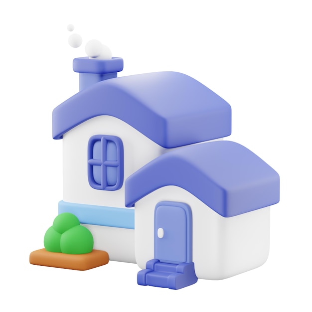 3D huispictogram om te bouwen