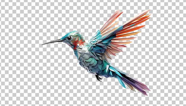 PSD a 3d hummingbird