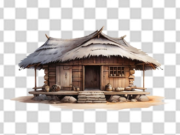 3d hut png