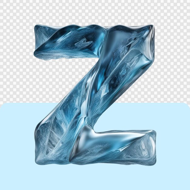 PSD 3d ice letter set