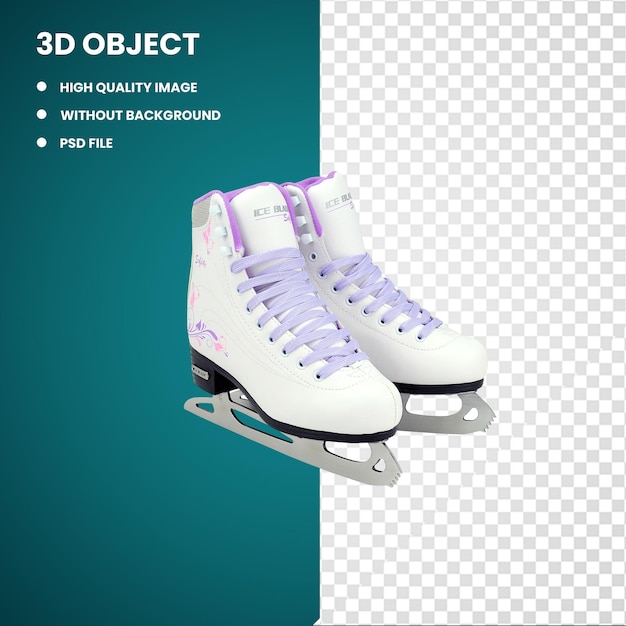 PSD 3d ice skates figure skate sporting goods ice hockey equipment shoe