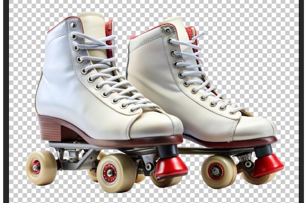 PSD 3d ice skates and roller skates with laces unisex shoes for ice hockey winter entertainment accessories for figure skating color vector poster concept of ice skating