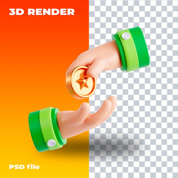 3D icon 3d render high resolution PSD Ramadan Eid