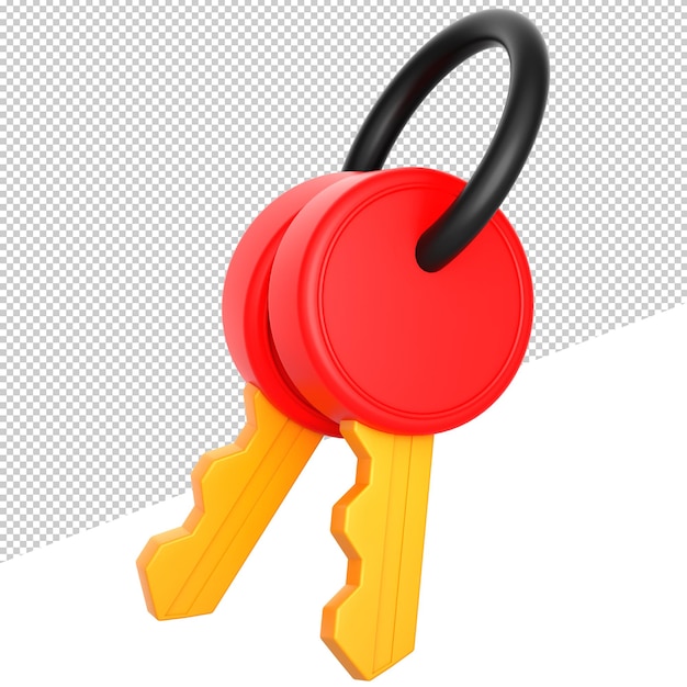 3d icon 3d rendering illustration key