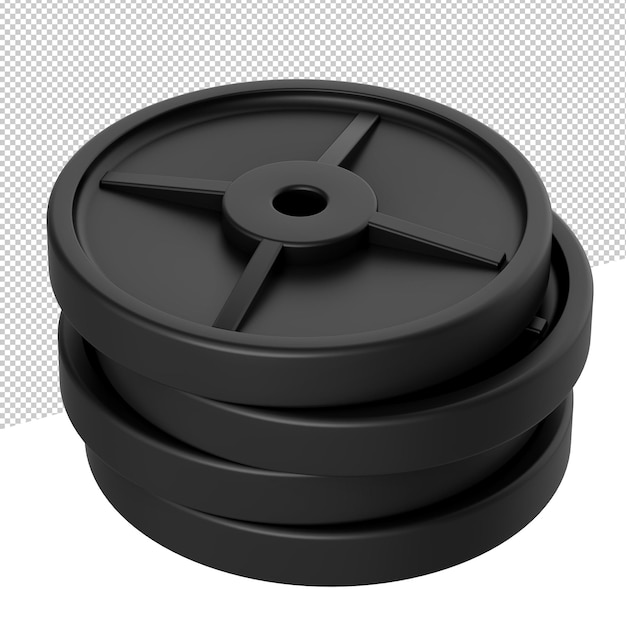 3d icon 3d rendering illustration weight plates