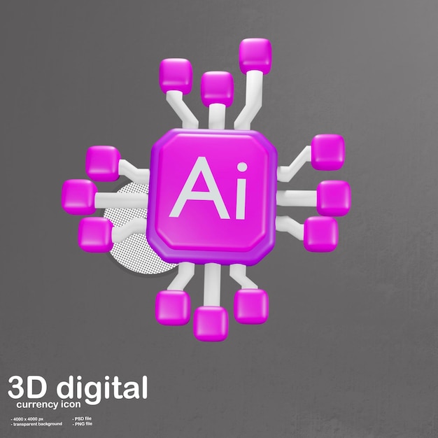 PSD 3d-икона ai.