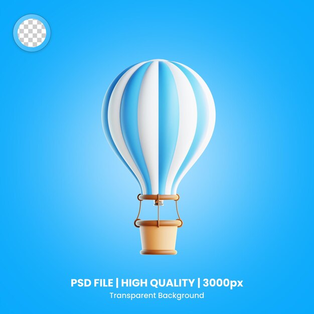 PSD 3d icon air balloon