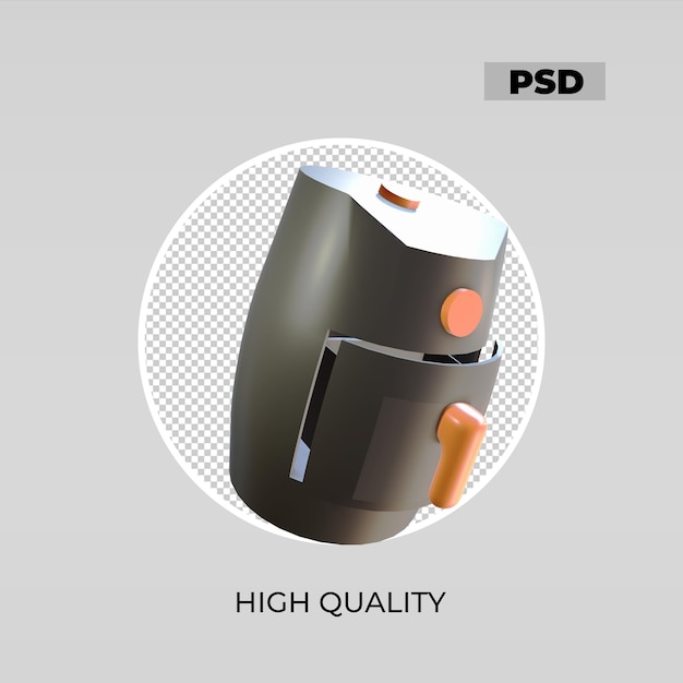 3d icon air fryer look 2