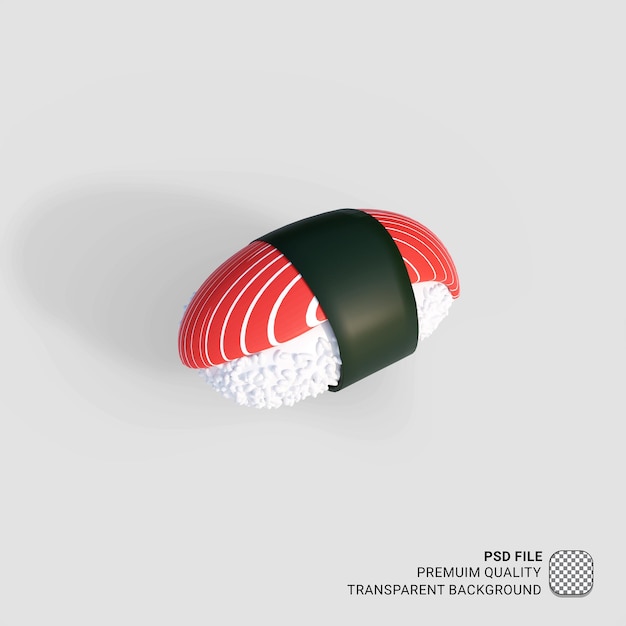 PSD icona 3d illustrazione dei sushi dell'alimento dell'asia