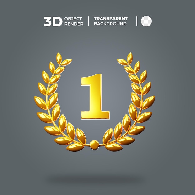 PSD 3d icon award