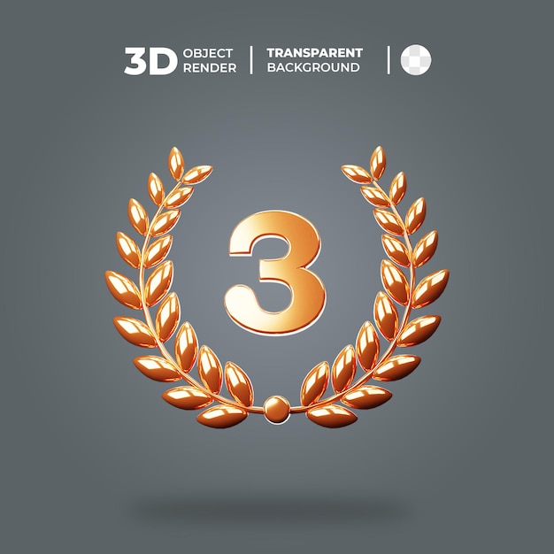 PSD 3d icon award