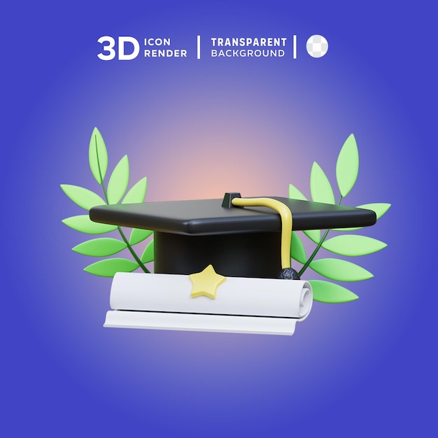 PSD 학교로 돌아가는 3d 아이콘 일러스트레이션 세트