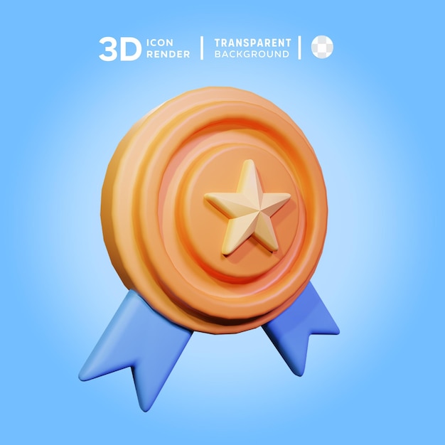 PSD Иллюстрация 3d-иконы значка