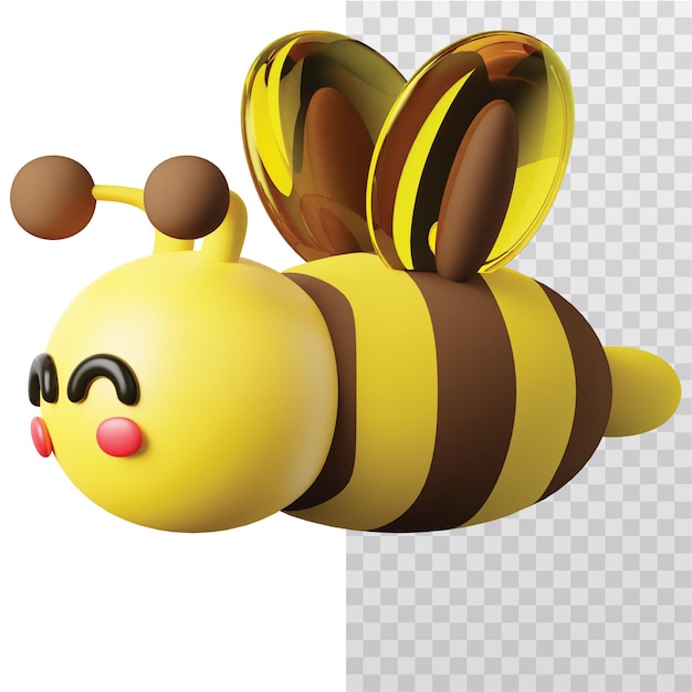 PSD 3d icon bee illustratie