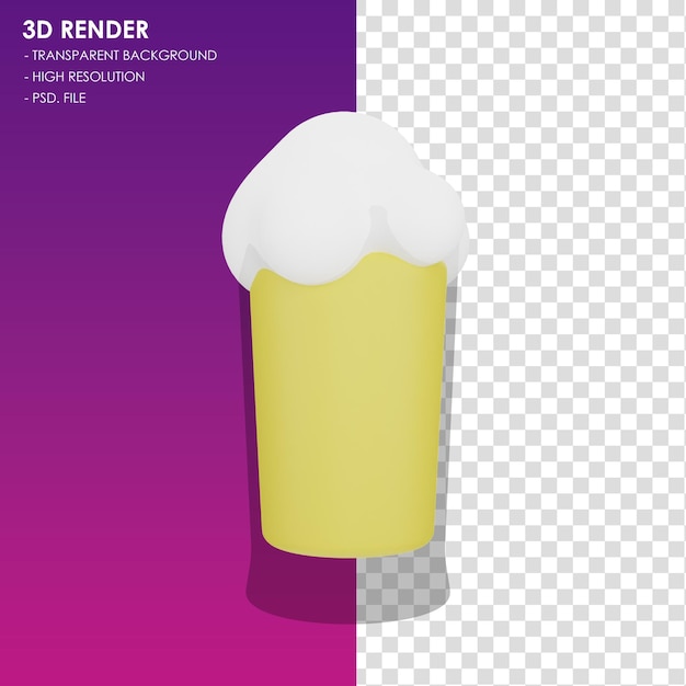 3d icon beer